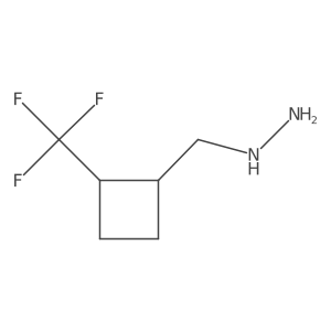 (((1R,2R)-2-(Trifluoromethyl)cyclobutyl)methyl)hydrazine结构式