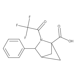 3-Phenyl-2-(2,2,2-trifluoroacetyl)-2-azabicyclo[2.1.1]hexane-1-carboxylic acid Structure