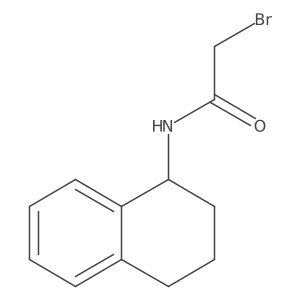 2-Bromo-N-(1,2,3,4-tetrahydro-1-naphthalenyl)acetamide Structure