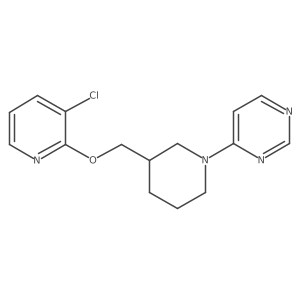 4-(3-{[(3-Chloropyridin-2-yl)oxy]methyl}piperidin-1-yl)pyrimidine结构式