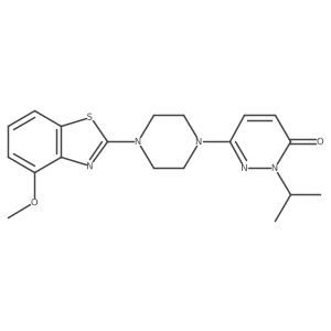 6-[4-(4-Methoxy-1,3-benzothiazol-2-yl)piperazin-1-yl]-2-(propan-2-yl)-2,3-dihydropyridazin-3-one Structure