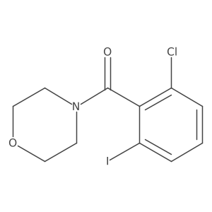 (2-Chloro-6-iodophenyl)(morpholino)methanone结构式