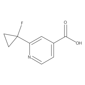 2-(1-Fluorocyclopropyl)isonicotinic acid结构式