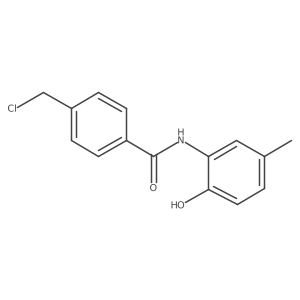 4-(Chloromethyl)-N-(2-hydroxy-5-methylphenyl)benzamide结构式