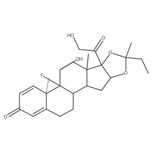 Triamcinolone methyl ethyl ketal Structure