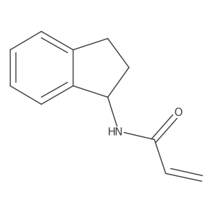 N-[(1R)-2,3-dihydro-1H-inden-1-yl]prop-2-enamide Structure