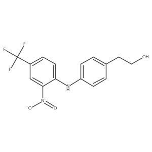 4-[[2-Nitro-4-(trifluoromethyl)phenyl]amino]benzeneethanol结构式