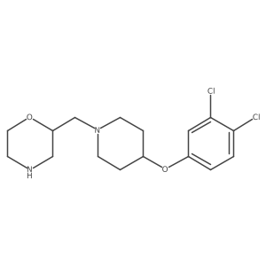 (2R)-2-[[4-(3,4-Dichlorophenoxy)-1-piperidinyl]methyl]morpholine Structure