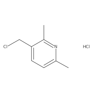 3-(Chloromethyl)-2,6-dimethylpyridine hydrochloride Structure