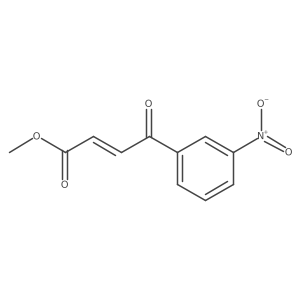 Methyl 4-(3-nitrophenyl)-4-oxo-2-butenoate结构式