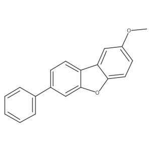 2-Methoxy-7-phenyldibenzofuran结构式