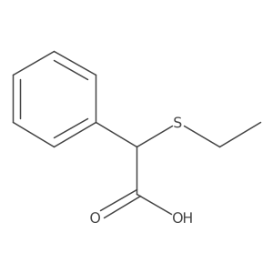 Benzeneacetic acid, alpha-(ethylthio)- Structure