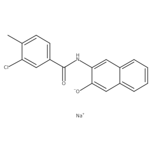 2-Naphthalenecarboxamide, N-(3-chloro-4-methylphenyl)-3-hydroxy-, monosodium salt Structure