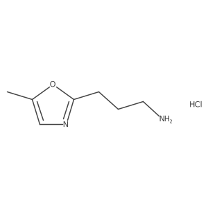 3-(5-Methyl-1,3-oxazol-2-yl)propan-1-amine hydrochloride Structure
