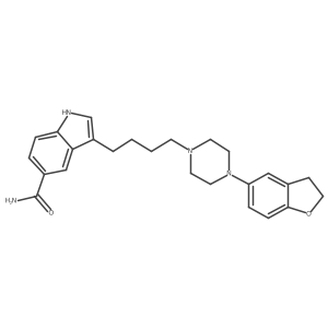 3-{4-[4-(2,3-Dihydro-benzofuran-5-yl)-piperazin-1-yl]-butyl}-1H-indole-5-carboxylic acid amide结构式