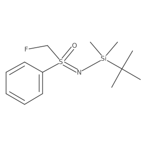 ((Tert-butyldimethylsilyl)imino)(fluoromethyl)(phenyl)-lambda6-sulfanone Structure