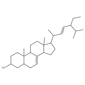 (3I+/-,5I+/-,22E)-Stigmasta-7,22-dien-3-ol Structure