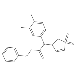 N-(3,4-dimethylphenyl)-N-(1,1-dioxido-2,3-dihydrothiophen-3-yl)-2-phenoxyacetamide Structure