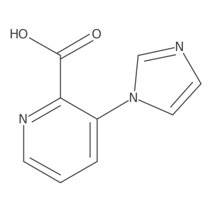 3-(1H-imidazol-1-yl)pyridine-2-carboxylic acid结构式