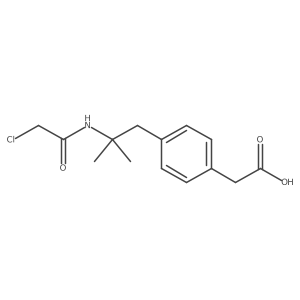 4-[2-[(2-Chloroacetyl)amino]-2-methylpropyl]benzeneacetic acid结构式