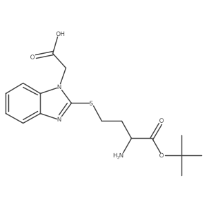 [2-(3-Tert-butoxycarbonyl-amino-propylsulfanyl)-benzoimidazol-1-yl]-acetic acid Structure