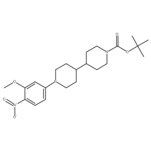 1'-(3-Methoxy-4-nitro-phenyl)-[4,4']bipiperidinyl-1-carboxylic acid tert-butyl ester Structure