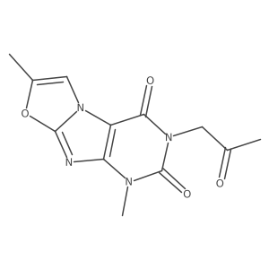 1,7-dimethyl-3-(2-oxopropyl)oxazolo[2,3-f]purine-2,4(1H,3H)-dione结构式