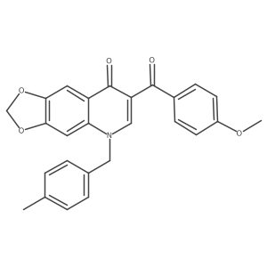 7-(4-methoxybenzoyl)-5-[(4-methylphenyl)methyl]-2H,5H,8H-[1,3]dioxolo[4,5-g]quinolin-8-one Structure