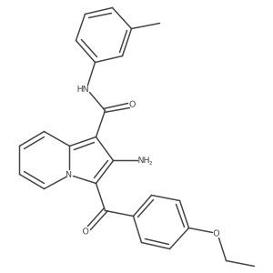 2-amino-3-(4-ethoxybenzoyl)-N-(m-tolyl)indolizine-1-carboxamide Structure