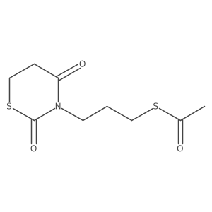 S-[3-(Dihydro-2,4-dioxo-2H-1,3-thiazin-3(4H)-yl)propyl] ethanethioate Structure