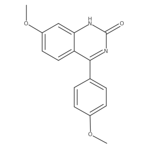 2(1h)-Quinazolinone,7-methoxy-4-(4-methoxyphenyl)- Structure