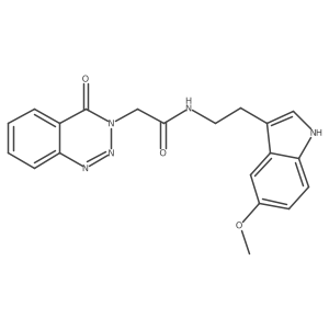 N~1~-[2-(5-methoxy-1H-indol-3-yl)ethyl]-2-[4-oxo-1,2,3-benzotriazin-3(4H)-yl]acetamide Structure