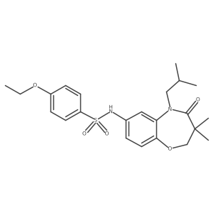 4-ethoxy-N-(5-isobutyl-3,3-dimethyl-4-oxo-2,3,4,5-tetrahydrobenzo[b][1,4]oxazepin-7-yl)benzenesulfonamide Structure