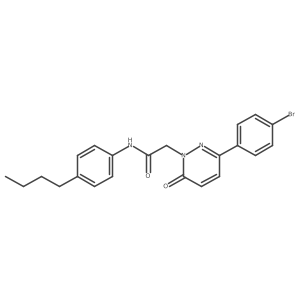 2-(3-(4-bromophenyl)-6-oxopyridazin-1(6H)-yl)-N-(4-butylphenyl)acetamide Structure