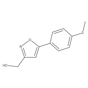 (5-(4-(Methylthio)phenyl)isoxazol-3-yl)methanol Structure