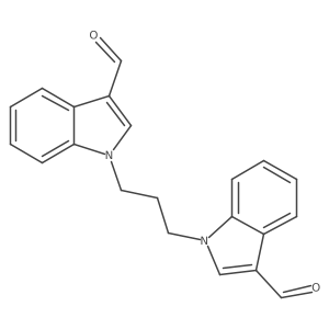 1,1a(2)-(1,3-Propanediyl)bis[1H-indole-3-carboxaldehyde]结构式