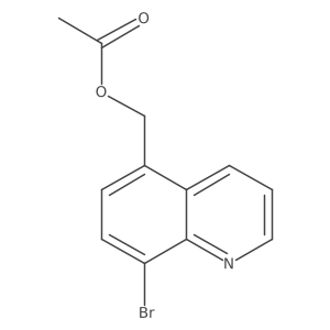 (8-Bromo-5-quinolinyl)methyl acetate结构式