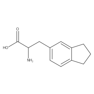2-amino-3-(2,3-dihydro-1H-inden-5-yl)propanoic acid结构式
