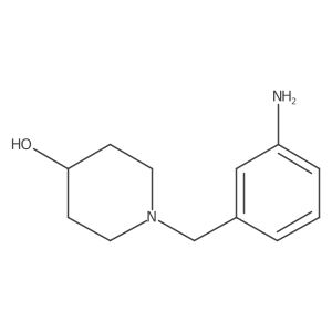 1-[(3-Aminophenyl)methyl]piperidin-4-ol结构式