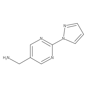 (2-(1H-Pyrazol-1-YL)pyrimidin-5-YL)methanamine Structure