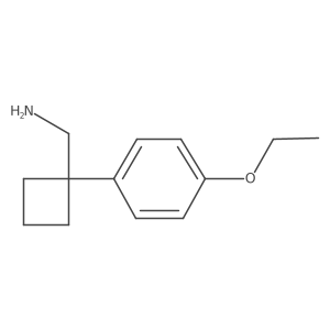 [1-(4-Ethoxyphenyl)cyclobutyl]methanamine Structure