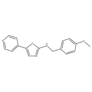 n-(4-Methoxybenzyl)-5-(pyridin-4-yl)oxazol-2-amine结构式