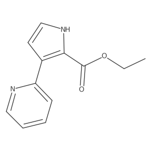 Ethyl 3-(2-Pyridyl)-1H-pyrrole-2-carboxylate结构式