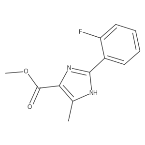 methyl 2-(2-fluorophenyl)-5-methyl-1H-imidazole-4-carboxylate Structure