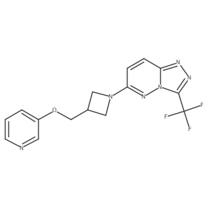 3-({1-[3-(Trifluoromethyl)-[1,2,4]triazolo[4,3-b]pyridazin-6-yl]azetidin-3-yl}methoxy)pyridine Structure
