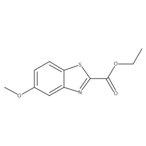 Ethyl5-methoxybenzo[d]thiazole-2-carboxylate结构式