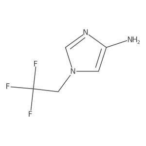 1-(2,2,2-Trifluoroethyl)-1H-imidazol-4-amine结构式