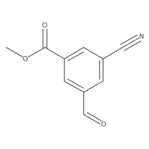 3-Cyano-5-formylbenzoic acid methyl ester结构式
