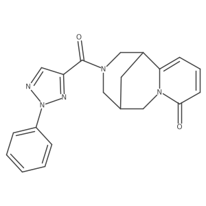3-(2-phenyl-2H-1,2,3-triazole-4-carbonyl)-3,4,5,6-tetrahydro-1H-1,5-methanopyrido[1,2-a][1,5]diazocin-8(2H)-one Structure