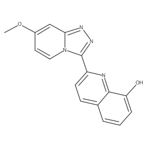 2-(7-methoxy-1,2,4-triazolo[4,3-a]pyridin-3-yl)-8-Quinolinol结构式